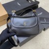 YSL Charlie Black Leather Bag 071266