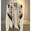 Louis Vuitton white scarf 90