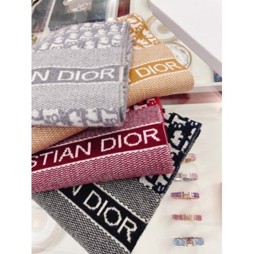 Dior scarf black/ red/ gray/ yellow