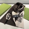 Gucci GG wool-blend brown scarf