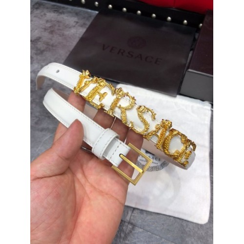 VERSACE white belt