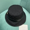 Gucci black round hat