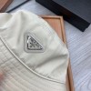 Prada cream round hat