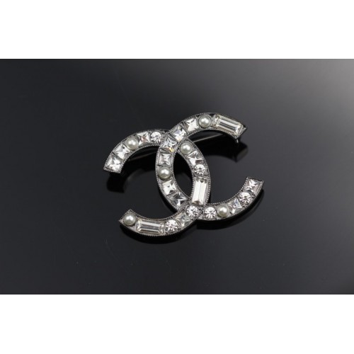 Chanel silver brooch