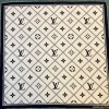 Louis Vuitton white scarf 90