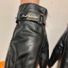 Hermes leather gloves in black