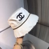 Chanel round hat black / white