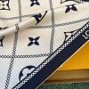 Louis Vuitton white scarf 90