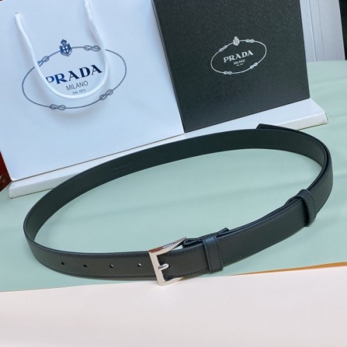 Prada black belt 2.5cm