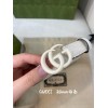 Gucci white 2cm belt
