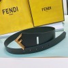 Fendi Fendi First Gold Logo Buckle Belt 6cm