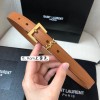 YSL logo brown belt 2cm