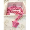Versace chain pink belt