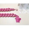 Versace chain pink belt