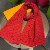Louis Vuitton scarf red