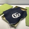 Gucci GG wool-blend blue scarf