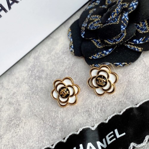 Chanel flower earings