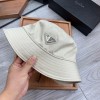 Prada cream round hat
