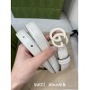 Gucci white 2cm belt