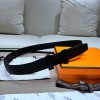 Hermes all black belt 3.2cm