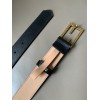 Fendi belt black gold hardware 3cm