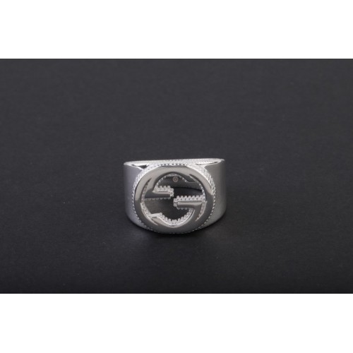 gucci silver men ring