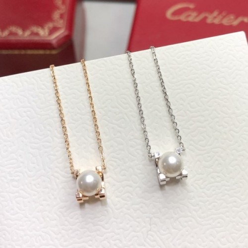 Cartier silver / gold pearl necklace