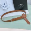 Prada brown belt 2.5cm
