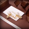 Dior pearl lock and star earings