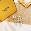 Fendi silver earings