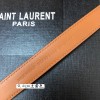 YSL logo brown belt 2cm