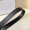 Dior black belt 3cm