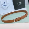 Prada brown belt 2.5cm