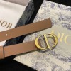 Dior CD brown 2cm belt