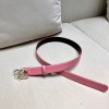 Chanel pink belt 3cm