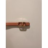 Valentino gold logo brown leather belt 2.0cm