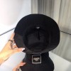 Prada round hat black