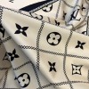 Louis Vuitton white scarf 90