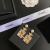 Chanel pearl tag drop earings