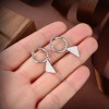 Prada earings white/ black