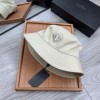 Prada cream round hat