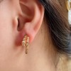 Bvlgari earings gold/ silver