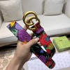 Gucci flower pattern belt 3cm