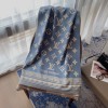 Louis Vuitton scarf black/ gray/ blue