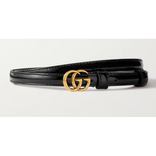 Gucci GG patent leather belt 1.27cm