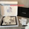 Chanel set gloves, scarf, hat beige color
