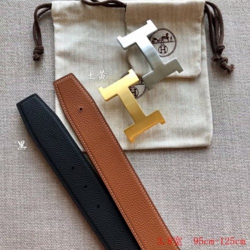 Hermes dark blue / brown reversible belt