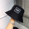 Prada round hat black
