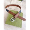 Gucci demin silver belt