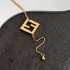 Fendi necklace golden
